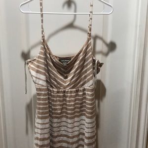 Tommy Bahama Brown Striped Lined Sundress - Sz XL